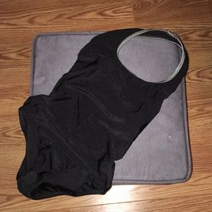 Halter Leotard with Open Back